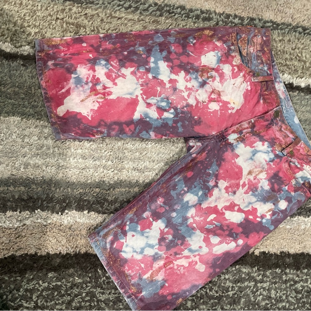 Robin's Jean Pink and Gold Shorts